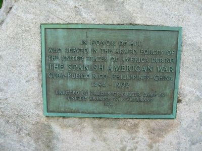 Guilford Spanish-American War Monument image. Click for full size.
