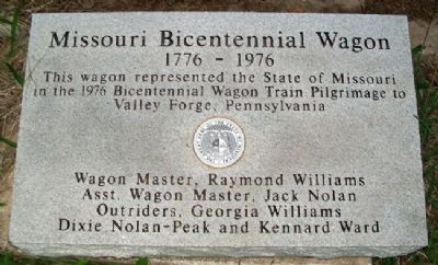 Missouri Bicentennial Wagon Marker image. Click for full size.