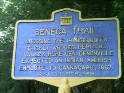 Seneca Trail Marker image. Click for full size.
