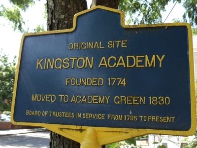 Kingston Academy Marker image. Click for full size.