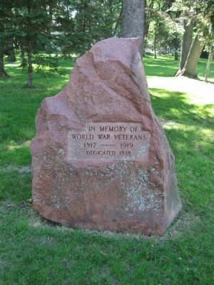 World War I Veterans Memorial. Click for full size. World War I Veterans Memorial image. Click for full size.