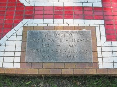 Veterans Memorial Plaque. Click for full size. Veterans Memorial Plaque image. Click for full size.