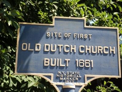 Old Dutch Church Marker image. Click for full size.