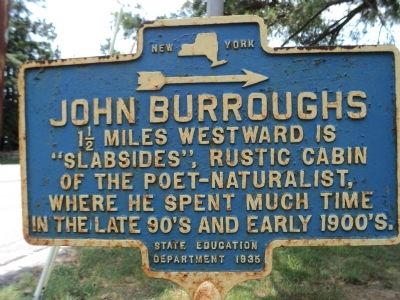 John Burroughs Marker image. Click for full size.