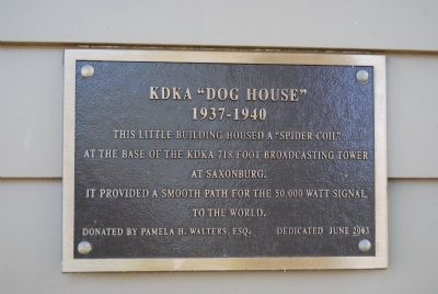 KDKA "Dog House" Marker image. Click for full size.