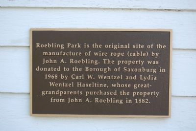 Roebling Park plaque image. Click for full size.