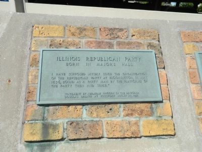 Illinois Republican Party Plaque 2 image. Click for full size.