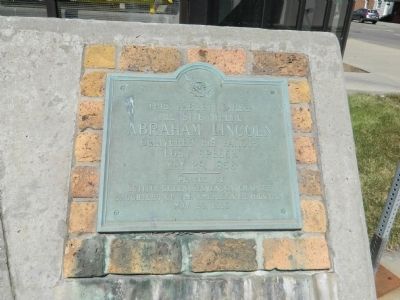 The Site where Abraham Lincoln delivered his famous Lost Speech Plaque 5 image. Click for full size.