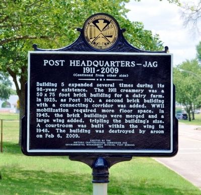 Post Headquarters -- JAG Marker, Side 2 image. Click for full size.