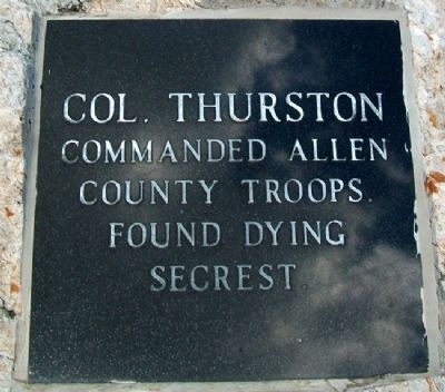 Colonel Thurston Marker image. Click for full size.