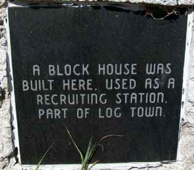 Block House Recruiting Station Marker. Click for full size. Block House Recruiting Station Marker image. Click for full size.
