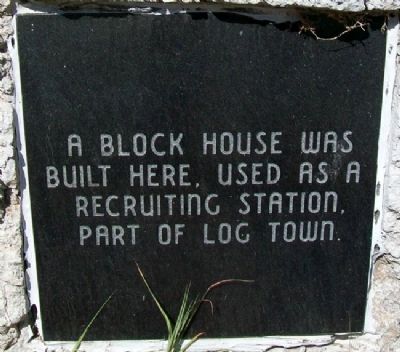 Block House Recruiting Station Marker image. Click for full size.