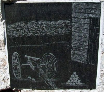Drawing on Block House Marker. Click for full size. Drawing on Block House Marker image. Click for full size.