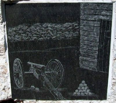 Drawing on Block House Marker image. Click for full size.