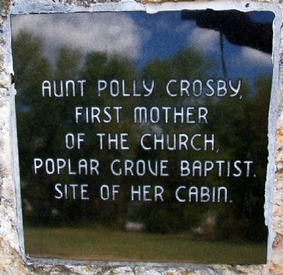 Aunt Polly Crosby's Cabin Site Marker image. Click for full size.