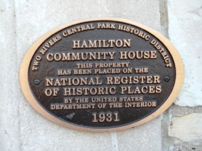 Hamilton Community House Marker image. Click for full size.