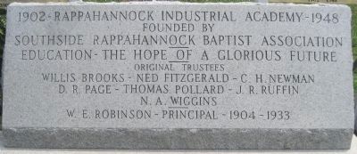 Site of Rappahannock Industrial Academy Marker image. Click for full size.