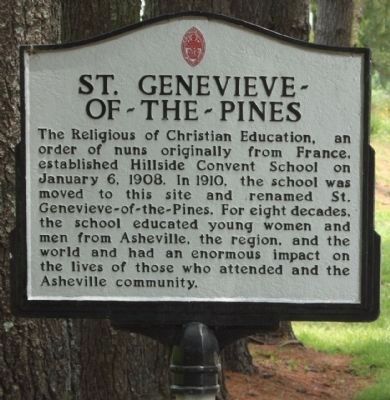 St. Genevieve ~ Of ~ The ~ Pines Marker image. Click for full size.