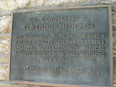 Dr. Cornelius C. Elmendorph House Marker image. Click for full size.