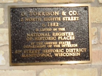 O. Torrison & Co. Marker. Click for full size. O. Torrison & Co. Marker image. Click for full size.