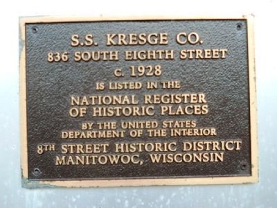 S.S. Kresge Co. Marker image. Click for full size.