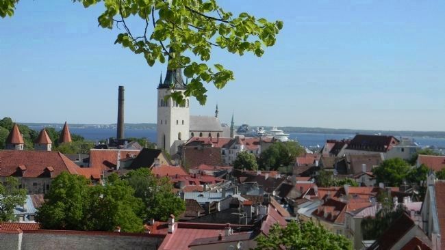 The Historic Centre (Old Town) of Tallinn: view of <i>Al-Linn</i> ("Lower Old Town") from image. Click for full size.