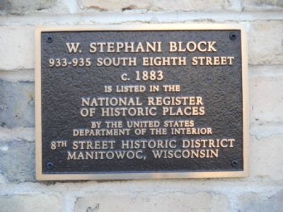 W. Stephani Block Marker image. Click for full size.