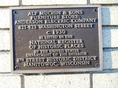 Alf Muchin & Sons Furniture Store; Anderson Electric Company Marker image. Click for full size.