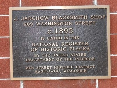 J. Jarchow Blacksmith Shop Marker image. Click for full size.