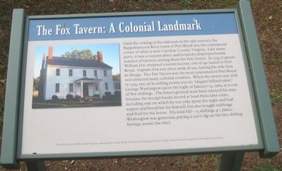 The Fox Tavern: A Colonial Landmark Marker image. Click for full size.