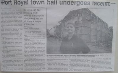 Article about the Town Hall restoration. image. Click for full size.