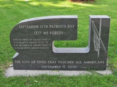 September 11th Patriots Day Marker image. Click for full size.