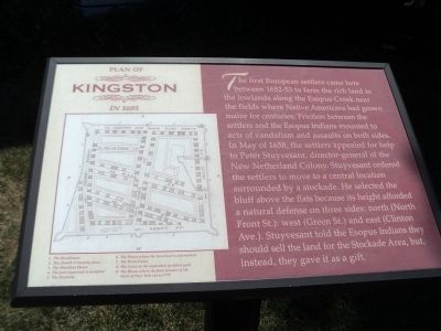 Plan of Kingston in 1695 Marker image. Click for full size.