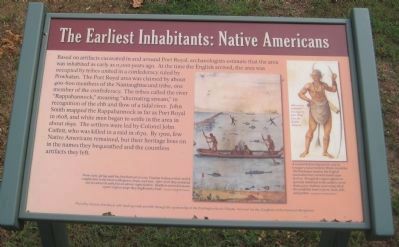 The Earliest Inhabitants: Native Americans Marker image. Click for full size.