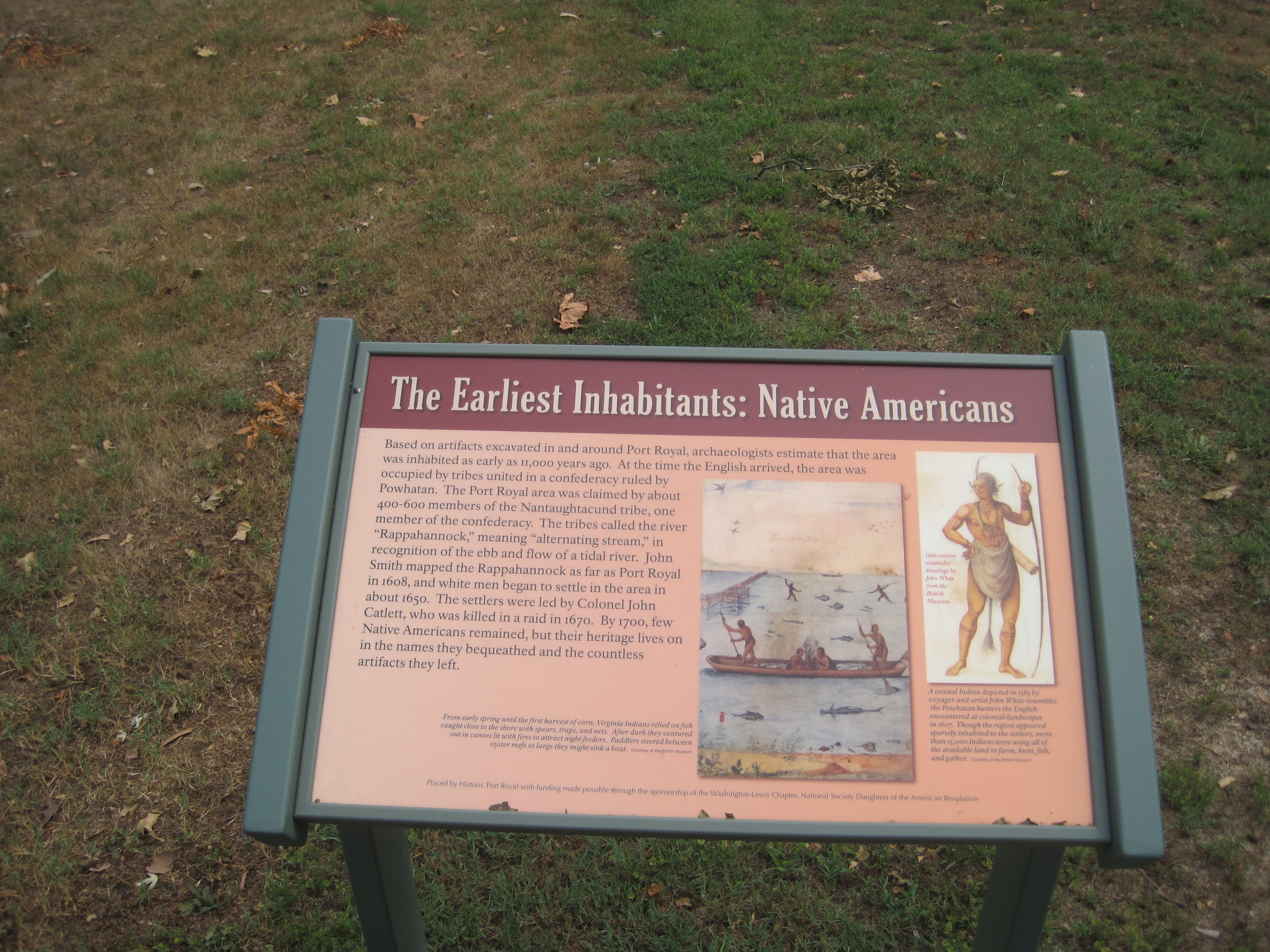 The Earliest Inhabitants: Native Americans Marker