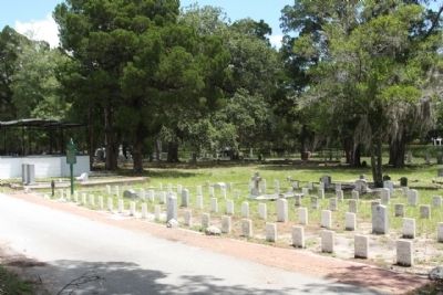 Old Confederate Soldiers and Sailors Home Marker and plot image. Click for full size.