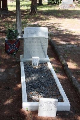 Grave of General Joseph Finnegan at the Old Confederate Soldiers and Sailors Home image. Click for full size.