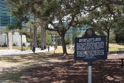 Historic King's Road British East Florida Marker, looking towards San Marco Boulevard image. Click for full size.