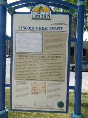 Lincoln's Real Estate Marker image. Click for full size.