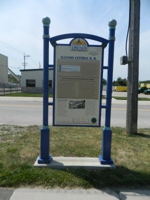 Illinois Central R. R. Marker image. Click for full size.