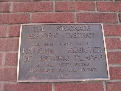 The Stockade Historic District Marker image. Click for full size.