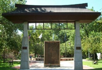 Kansas Korean War Memorial East Gate image. Click for full size.