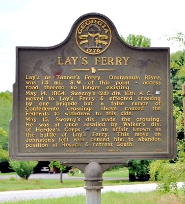 Lay’s Ferry Marker image. Click for full size.