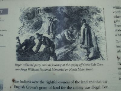 Roger Williams Landing 1636 Marker. Click for full size. Roger Williams Landing 1636 Marker image. Click for full size.