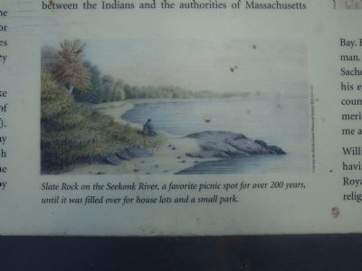 Roger Williams Landing 1636 Marker. Click for full size. Roger Williams Landing 1636 Marker image. Click for full size.