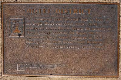 Hotel District Marker. Click for full size. Hotel District Marker image. Click for full size.