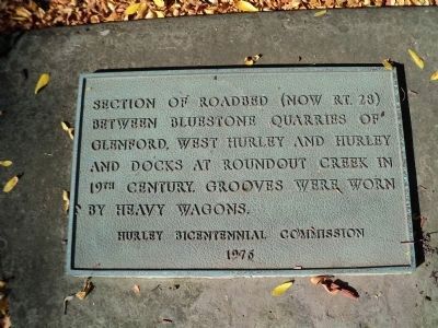 Hurley Roadbed Marker. Click for full size. Hurley Roadbed Marker image. Click for full size.