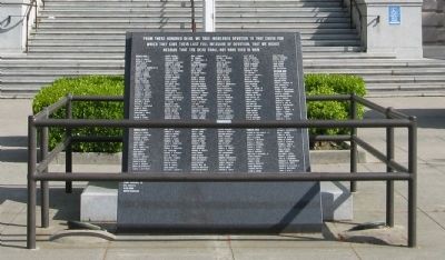 Yolo County War Memorial Marker image. Click for full size.