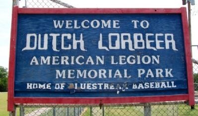 Dutch Lorbeer Ballpark Sign image. Click for full size.