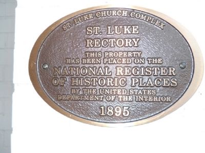 St. Luke Rectory Marker image. Click for full size.